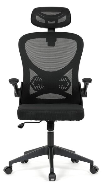 Ergonomická kancelářská židle ALEXANDRE - černá síťovina