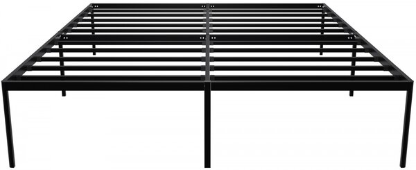 Kovová Postel Hamlin - 200 x 180, v 41 cm - Černá