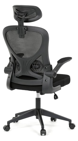 Ergonomická kancelářská židle ALEXANDRE - černá síťovina