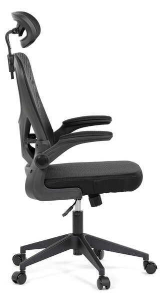 Ergonomická kancelářská židle ALEXANDRE - černá síťovina