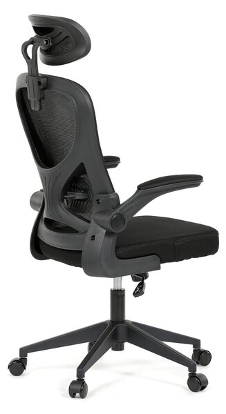Ergonomická kancelářská židle ALEXANDRE - černá síťovina