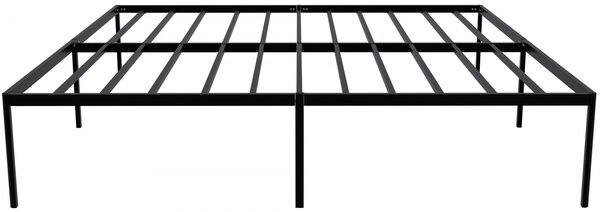Kovová Postel Hamlin - 200 x 180, v 41 cm - Černá