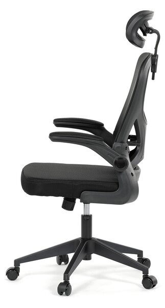 Ergonomická kancelářská židle ALEXANDRE - černá síťovina