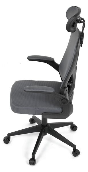 Ergonomická kancelářská židle ALEXANDRE - šedá síťovina