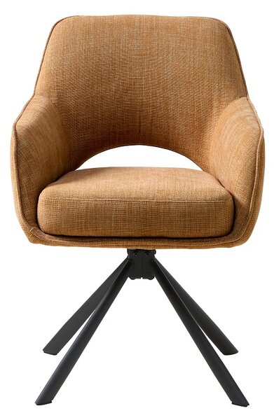 Designová otočná židle Ralayna skořicová