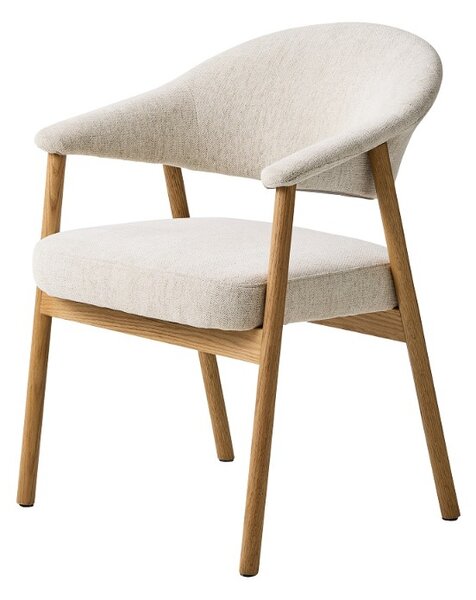 Designová jídelní židle Jacqueline přírodní dub