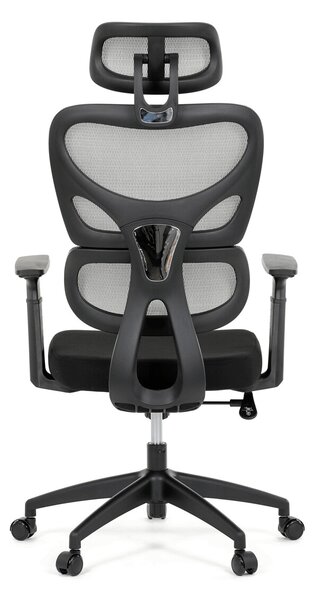 Ergonomická kancelářská židle LEXON - šedá síťovina