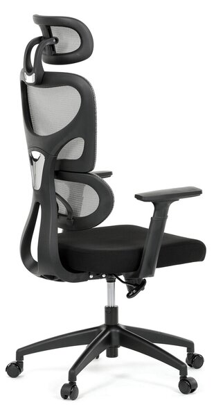 Ergonomická kancelářská židle LEXON - šedá síťovina