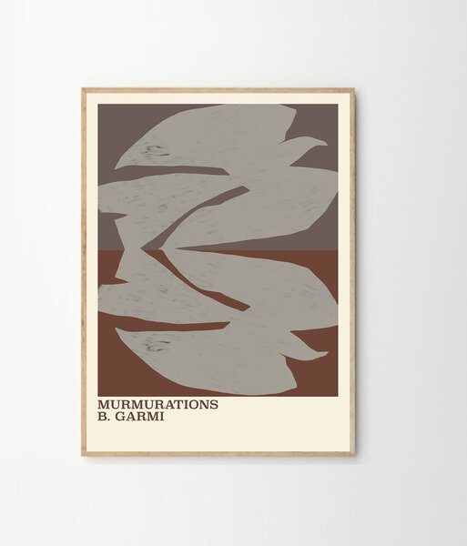 The Poster Club Autorský plakát Murmurations Brown by By Garmi - 50 x 70 cm TPC130