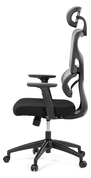 Ergonomická kancelářská židle LEXON - šedá síťovina