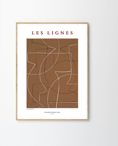 The Poster Club Autorský plakát Les Lignes by Berit Mogensen Lopez - 50 x 70 cm TPC131