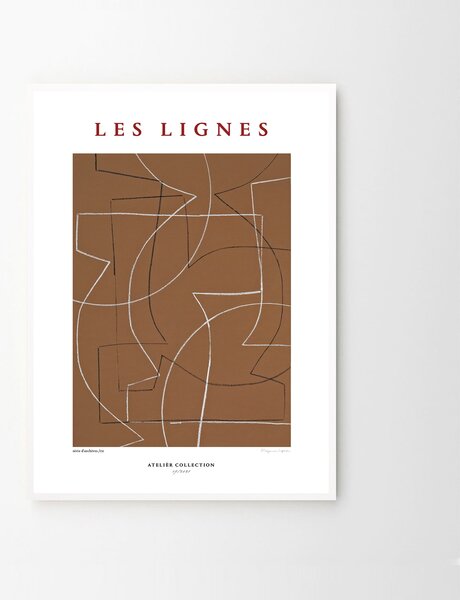 The Poster Club Autorský plakát Les Lignes by Berit Mogensen Lopez - 50 x 70 cm TPC131