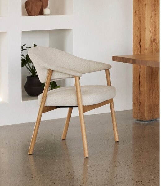 Designová jídelní židle Jacqueline přírodní dub