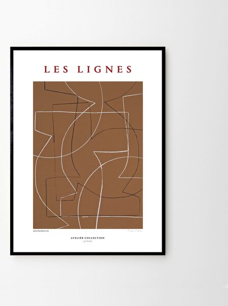 The Poster Club Autorský plakát Les Lignes by Berit Mogensen Lopez - 50 x 70 cm TPC131