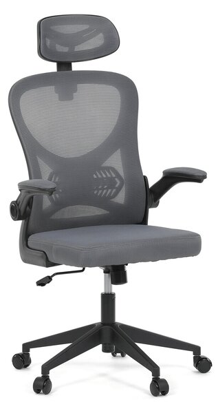 Ergonomická kancelářská židle ALEXANDRE - šedá síťovina