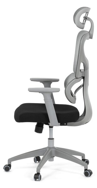 Ergonomická kancelářská židle RENEE - šedá síťovina / černá látka