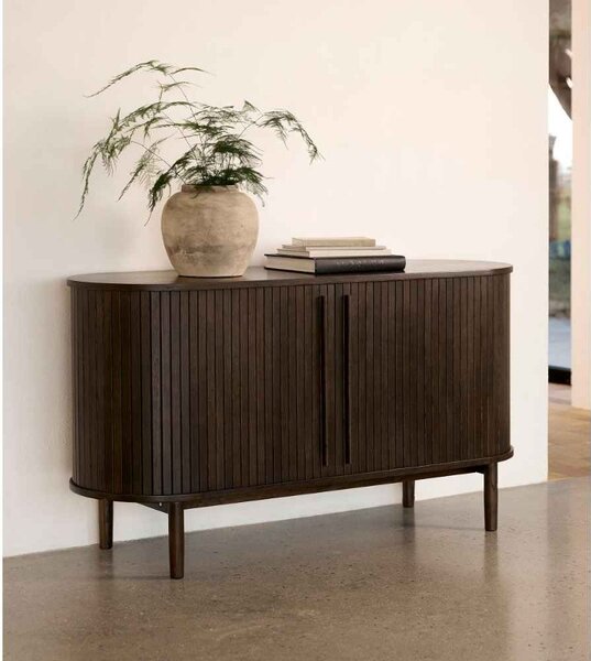 Designová komoda Palomino 140 cm tmavě hnědý dub