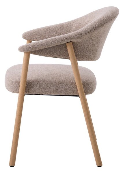 Designová jídelní židle Jacqueline bílý dub - skladem