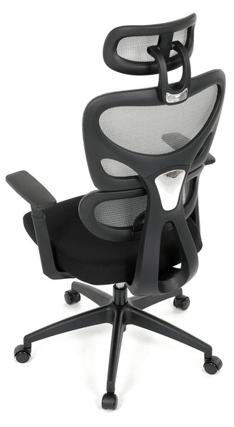 Ergonomická kancelářská židle LEXON - šedá síťovina