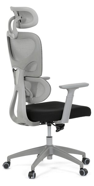 Ergonomická kancelářská židle RENEE - šedá síťovina / černá látka