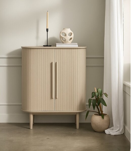 Designová skříňka Palomino 118 cm bílý dub