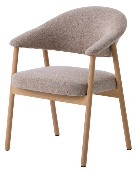 Designová jídelní židle Jacqueline bílý dub - skladem