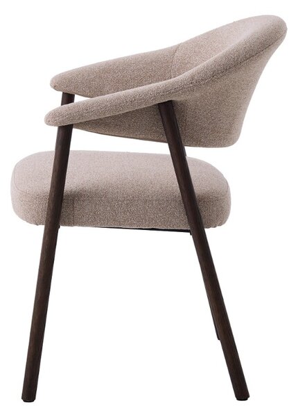 Designová jídelní židle Jacqueline tmavě hnědý dub