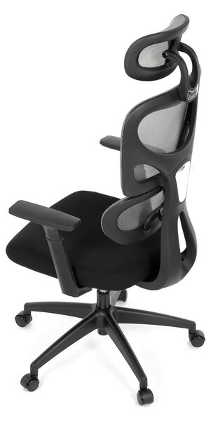 Ergonomická kancelářská židle LEXON - šedá síťovina