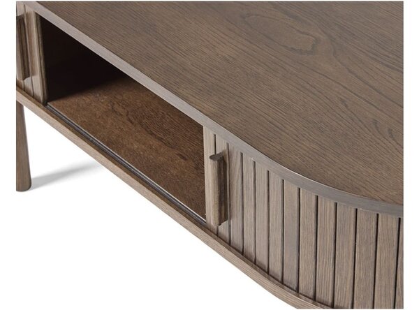 Designový konferenční stolek Palomino 120 cm tmavě hnědý dub