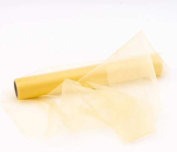 DECOLED Stuha organza zlatá 36 × 920 cm