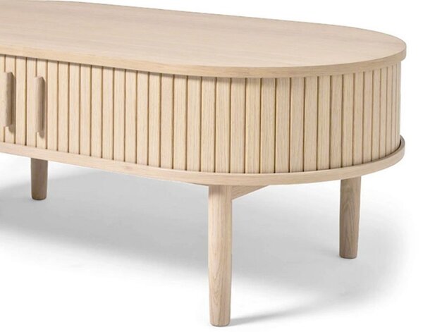 Designový konferenční stolek Palomino 120 cm bílý dub