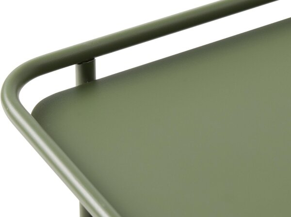 Designový konferenční stolek Harinder 75 cm olivovo-zelený