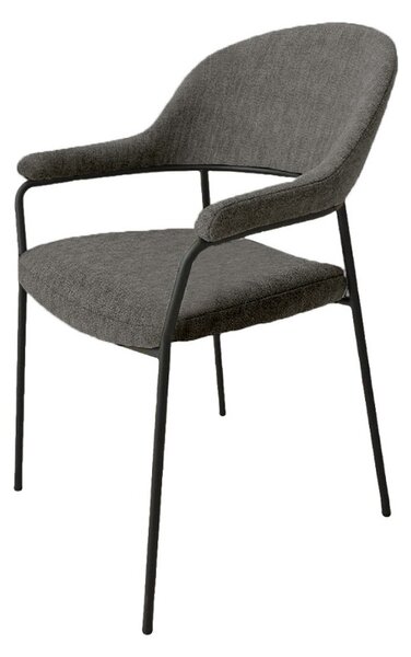 Designová jídelní židle Raddix tmavě šedá