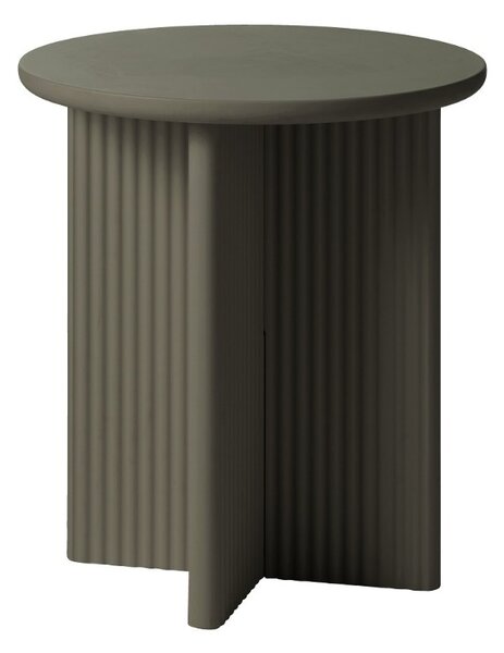 Designový odkládací stolek Dallyce 50 cm olivově šedý