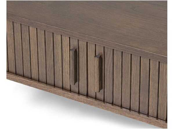Designový konferenční stolek Palomino 120 cm tmavě hnědý dub