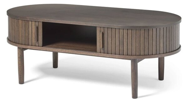Designový konferenční stolek Palomino 120 cm tmavě hnědý dub