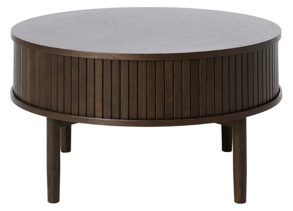Designový konferenční stolek Palomino 85 cm tmavě hnědý dub