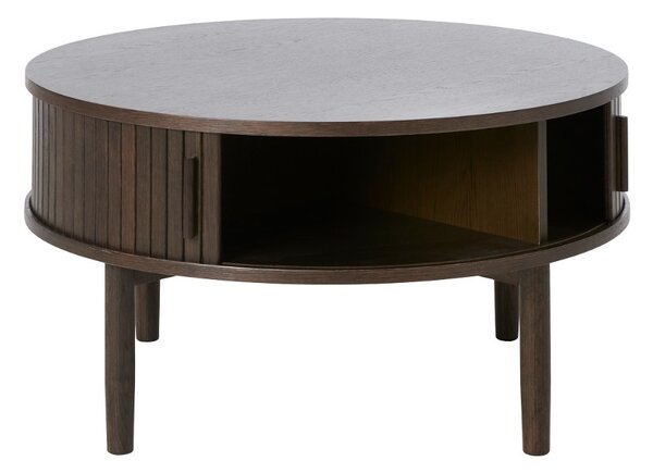Designový konferenční stolek Palomino 85 cm tmavě hnědý dub