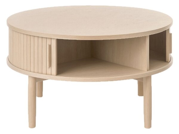 Designový konferenční stolek Palomino 85 cm bílý dub