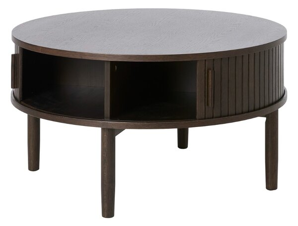Designový konferenční stolek Palomino 85 cm tmavě hnědý dub