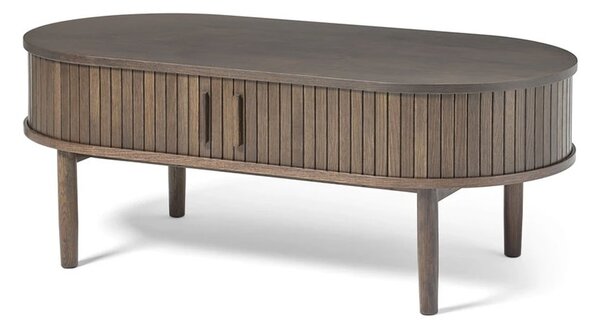 Designový konferenční stolek Palomino 120 cm tmavě hnědý dub