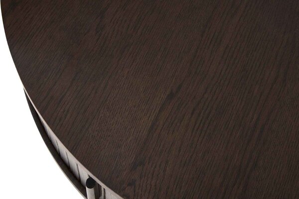 Designový konferenční stolek Palomino 85 cm tmavě hnědý dub