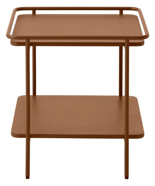 Designový odkládací stolek Harinder 45 cm terakota