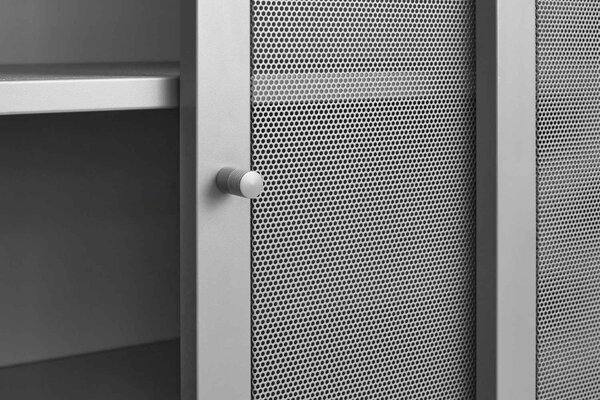 Designová skříňka Taiyanna 140 cm šedá