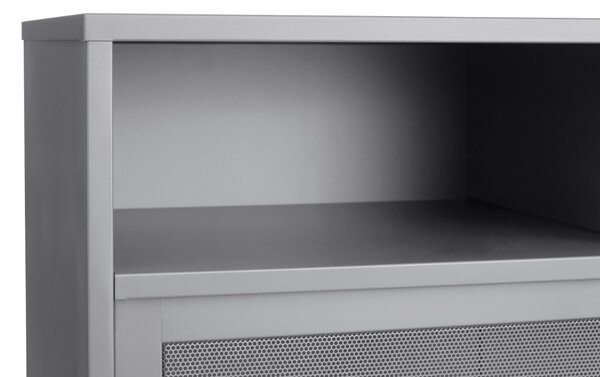 Designová skříňka Taiyanna 140 cm šedá
