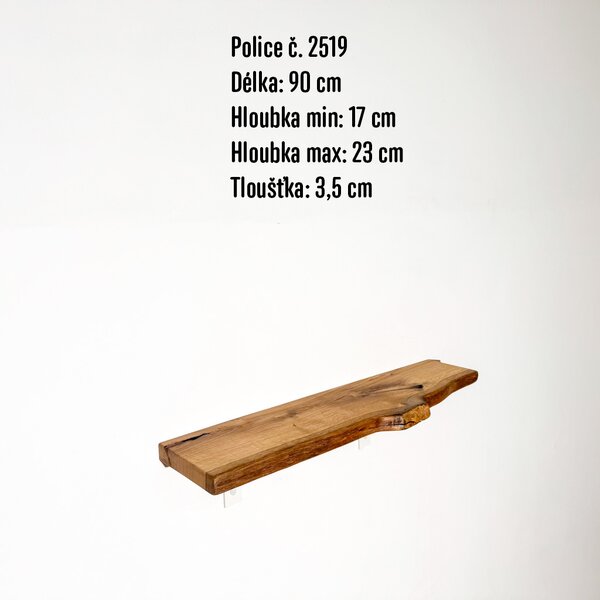 Police s přírodní hranou "extra" Výběr police: č. 2512