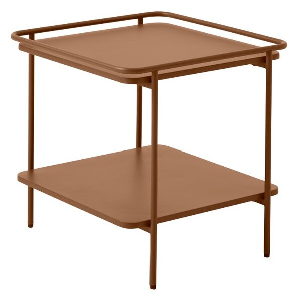 Designový odkládací stolek Harinder 45 cm terakota