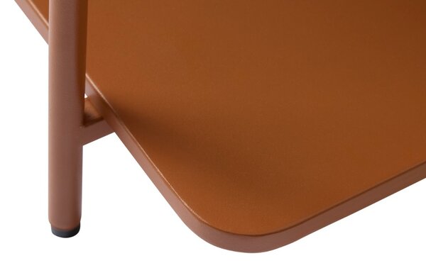 Designový odkládací stolek Harinder 45 cm terakota