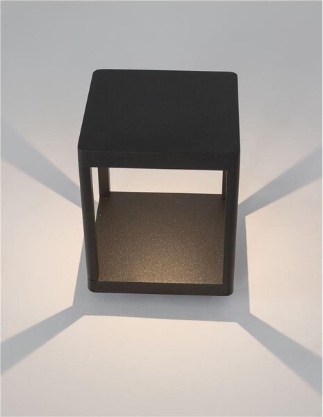NV 9176101 Venkovní sloupkové svítidlo SURF antracitový hliník LED 8W 3000K 200-240V 108st. IP65 - NOVA LUCE