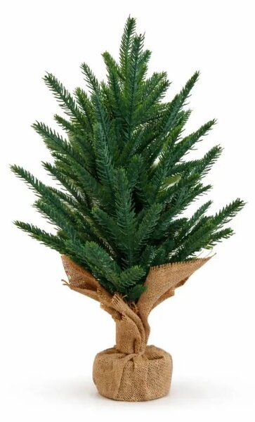 DECOLED Vánoční stromeček umělí s jehličím 57 cm, plast a kov, IP20 do interiéru